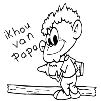 A coloring page of fathers day